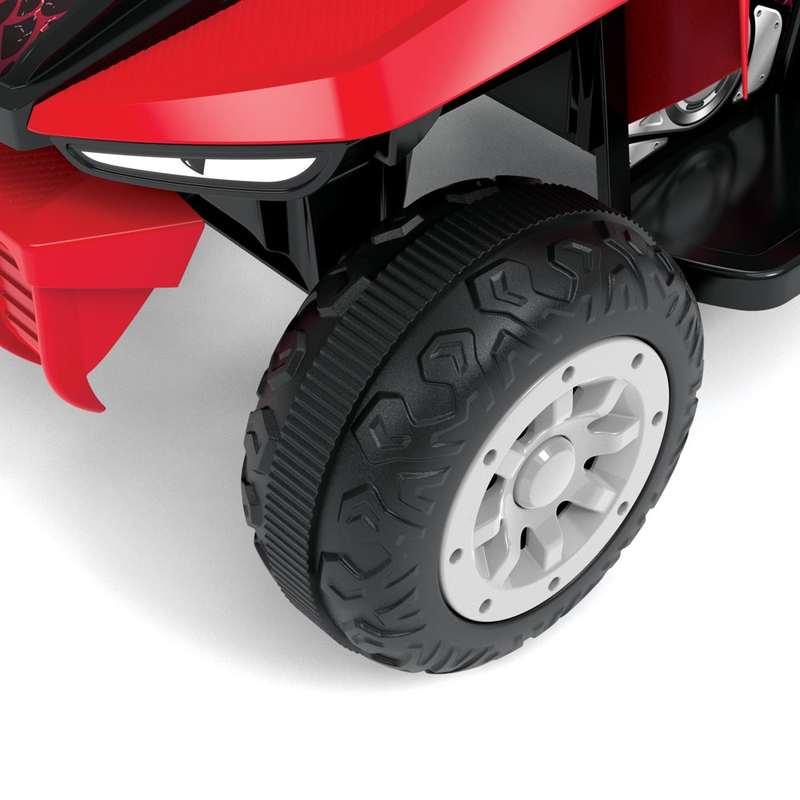 Red 6V Battery-Powered Kids ATV Racer for All-Terrain Adventures