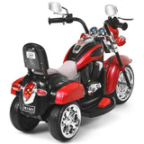 Red 6V Kids Chopper Motorcycle with Headlight and Music