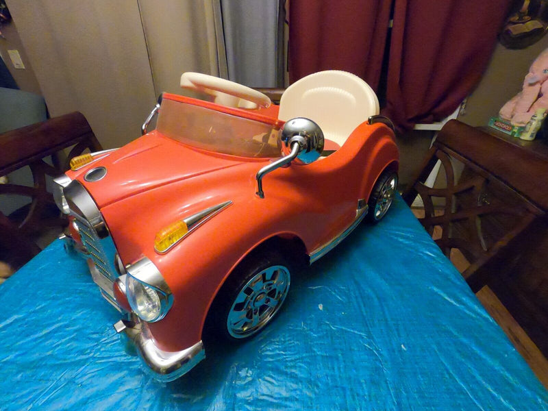 Red Battery-Powered Classic Car Ride-On by Lil Rider
