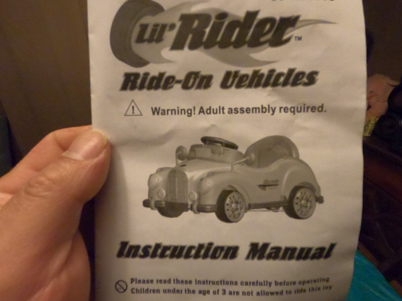 Red Battery-Powered Classic Car Ride-On by Lil Rider