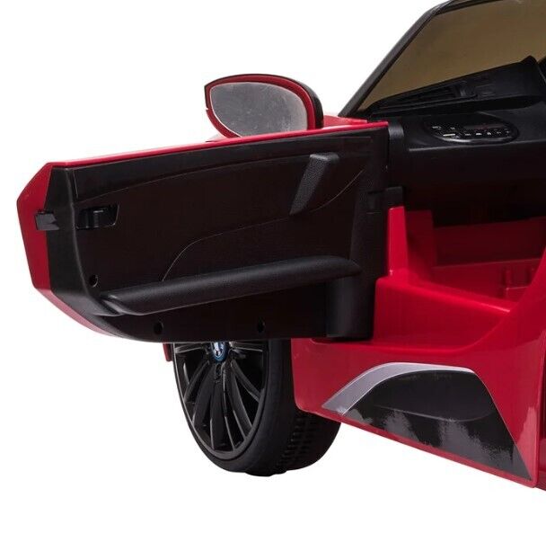 Red BMW 12V Ride-On Toy Car with Parental Remote Control for Kids Ages 3-6 (Up to 66 lbs)