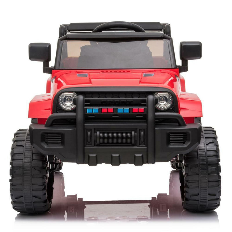 Red Double Drive 12V Electric Car with Rechargeable Battery for Kids