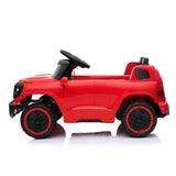 Red Electric Stroller with Single 35W Motor and 6V7AH Battery for Normal Music Experience