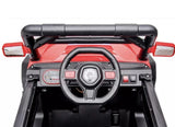 Red UTV Ride On Car for Kids with Remote Control and Sound Effects