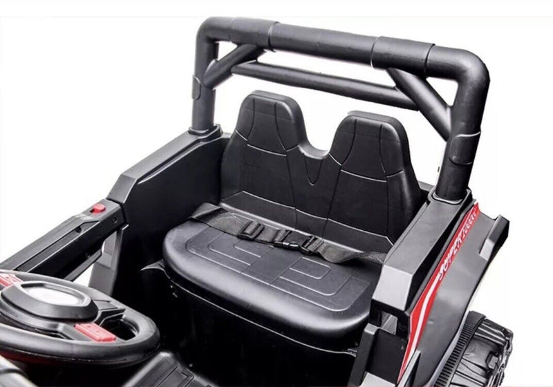 Red UTV Ride On Car for Kids with Remote Control and Sound Effects