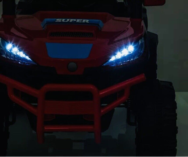 PINK UTV Ride On Car for Kids with Remote Control and Sound System