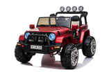 2 Seater 24 Volt 4x4 Electric Ride On Jeep Style Rubber Tires Fully Loaded Truck ATV UTV For Kids W/Magic Cars® Wireless Parental Control MagicCars