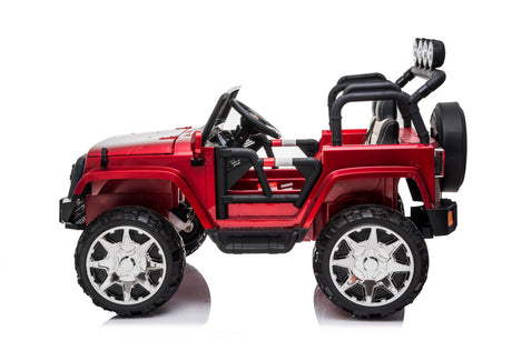 2 Seater 24 Volt 4x4 Electric Ride On Jeep Style Rubber Tires Fully Loaded Truck ATV UTV For Kids W/Magic Cars® Wireless Parental Control MagicCars