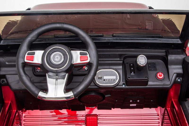 2 Seater 24 Volt 4x4 Electric Ride On Jeep Style Rubber Tires Fully Loaded Truck ATV UTV For Kids W/Magic Cars® Wireless Parental Control