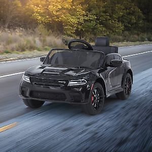 Remote Control Dodge Charger Kids Ride On Car with 12V Battery Power