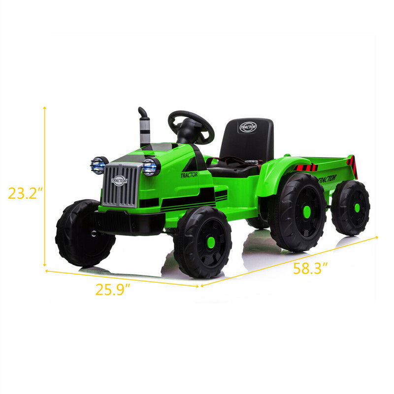 Remote Control Electric Excavator Toy Tractor for Kids - 12V with 2.4GHz RC