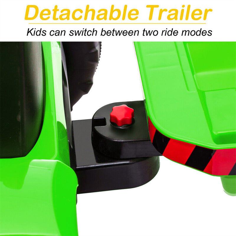 Remote Control Electric Excavator Toy Tractor for Kids - 12V with 2.4GHz RC