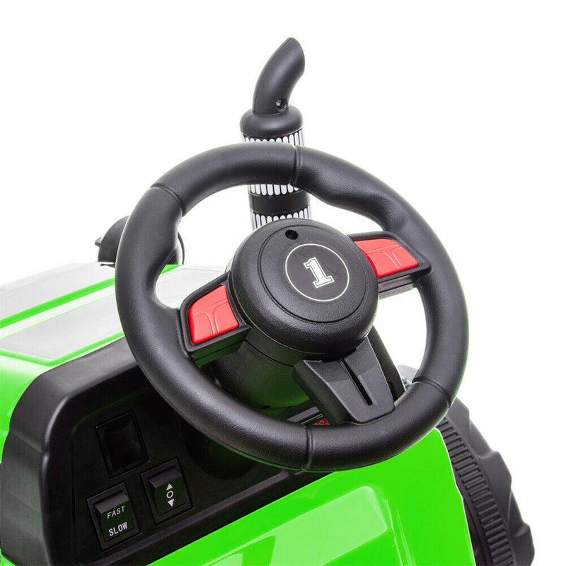 Remote Control Electric Excavator Toy Tractor for Kids - 12V with 2.4GHz RC