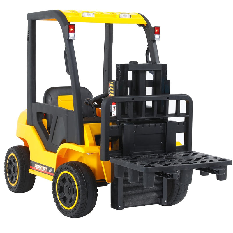 Remote Control Electric Forklift Toy with Lifting Rod for Kids - 12V Power