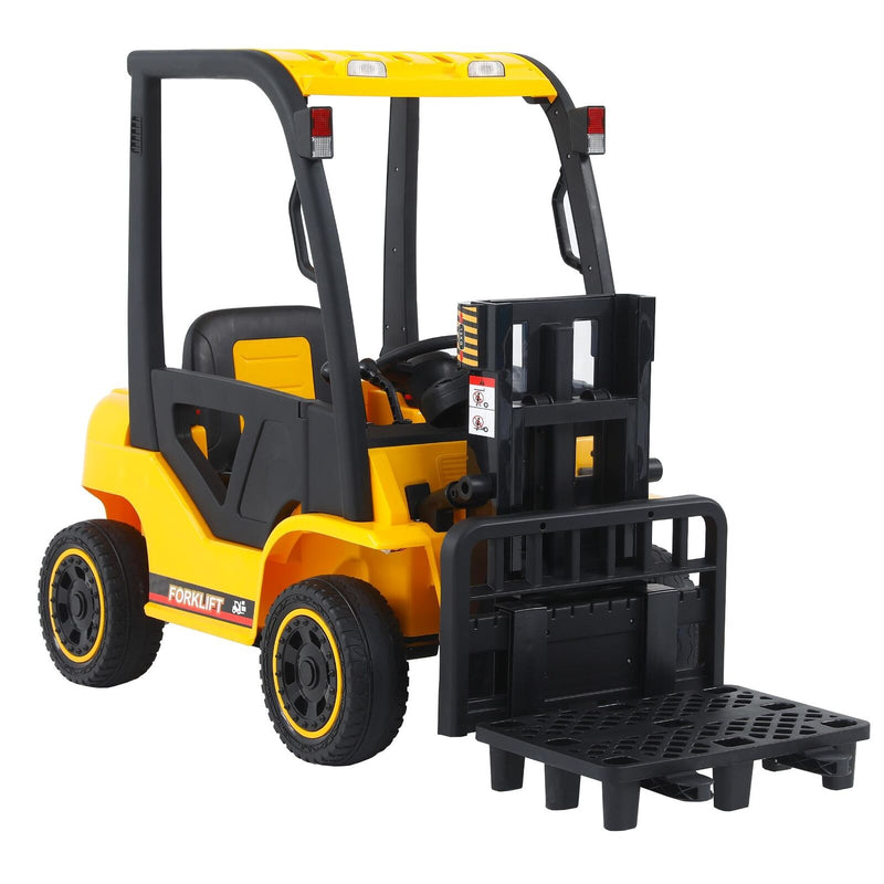 Remote Control Electric Forklift Toy with Lifting Rod for Kids - 12V Power
