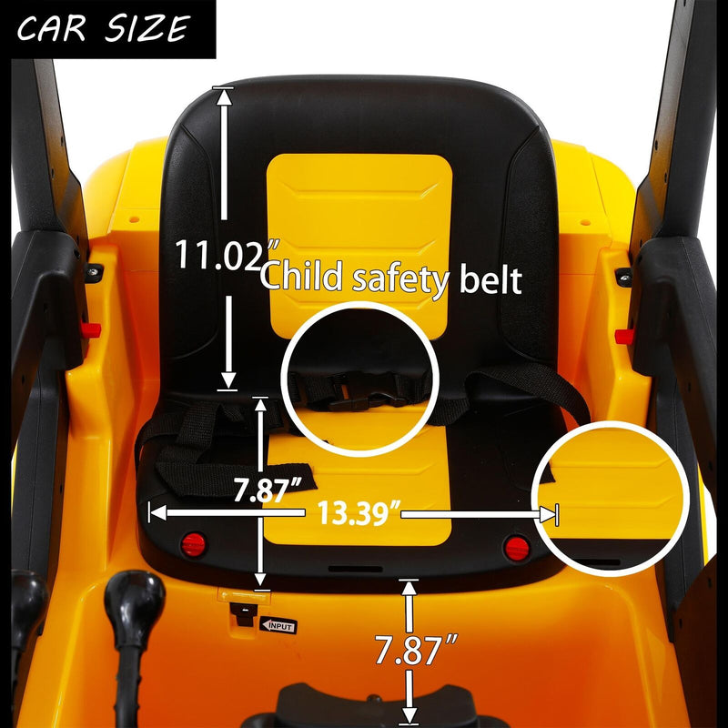 Remote Control Electric Forklift Toy with Lifting Rod for Kids - 12V Power