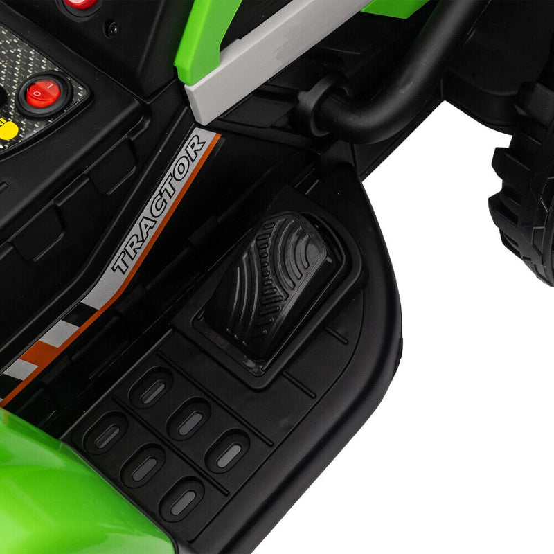 Remote Control Electric Tractor Trailer Ride-On Toy for Kids - 12V Battery Powered