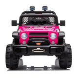 Remote Control Off-Road Truck Toy with LED Lights and Dual Drive - 12V Battery Powered