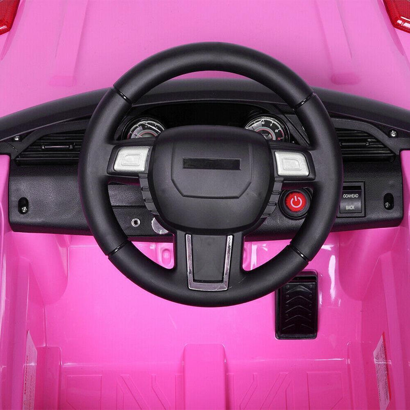 Remote Control Pink Ride On Car Truck for Girls with 3 Speeds and Light Features