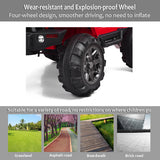 Remote Control Ride-On Truck with MP3 Player and LED Lights for Kids - Red
