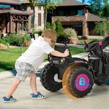 Remote Controlled 12V Bulldozer Ride-On Toy for Kids - Perfect for Construction Playtime!