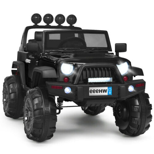 Remote Controlled 12V Kids Ride On Truck with Double Magnetic Door