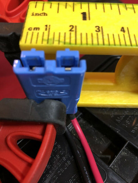 Replacement 12V Battery with Blue Grid Connector and Fuse for Kid Trax Dodge RAM Cop Police Car