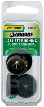 Jandorf Conduit Bushing, 1/2 in Dia Cable, Nylon, Black, 13/16 in Dia Panel Hole 4 pack #61546 Jandorf
