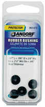 Jandorf Conduit Bushing, 0.095 in Dia Cable, Rubber, Black, 0.04 in Thick Panel 5pk #61473 Jandorf