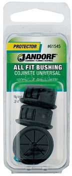 Jandorf  Conduit Bushing, 1/2 in Dia Cable, Nylon, Black, 3/4 in Dia Panel Hole 4pk #61545 Jandorf