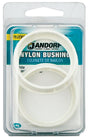 Jandorf Conduit Bushing, Nylon, White, 1-5/8 in Dia Panel Hole, 0.453 in Thick Panel 2pk #61437 Jandorf