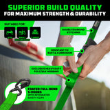 1" x 10' Retractable Ratchet Straps