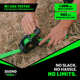 1" x 10' Retractable Ratchet Straps