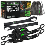2" x 10' Retractable Ratchet Straps
