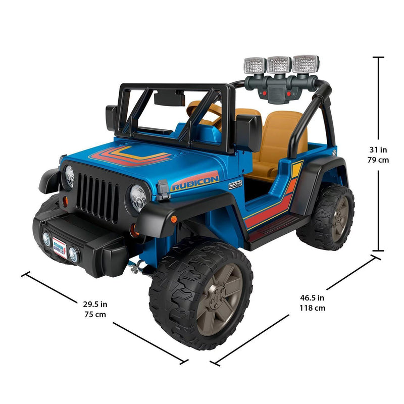 Retro Jeep Wrangler 12-Volt Ride-On by Power Wheels