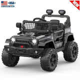 Rev Up the Fun: 12V Electric Truck for Kids with LED Lights and Spring Suspension