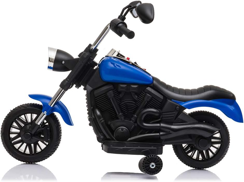 Rev Up the Fun: 6V Ride-On Motorcycle for Kids with Training Wheels