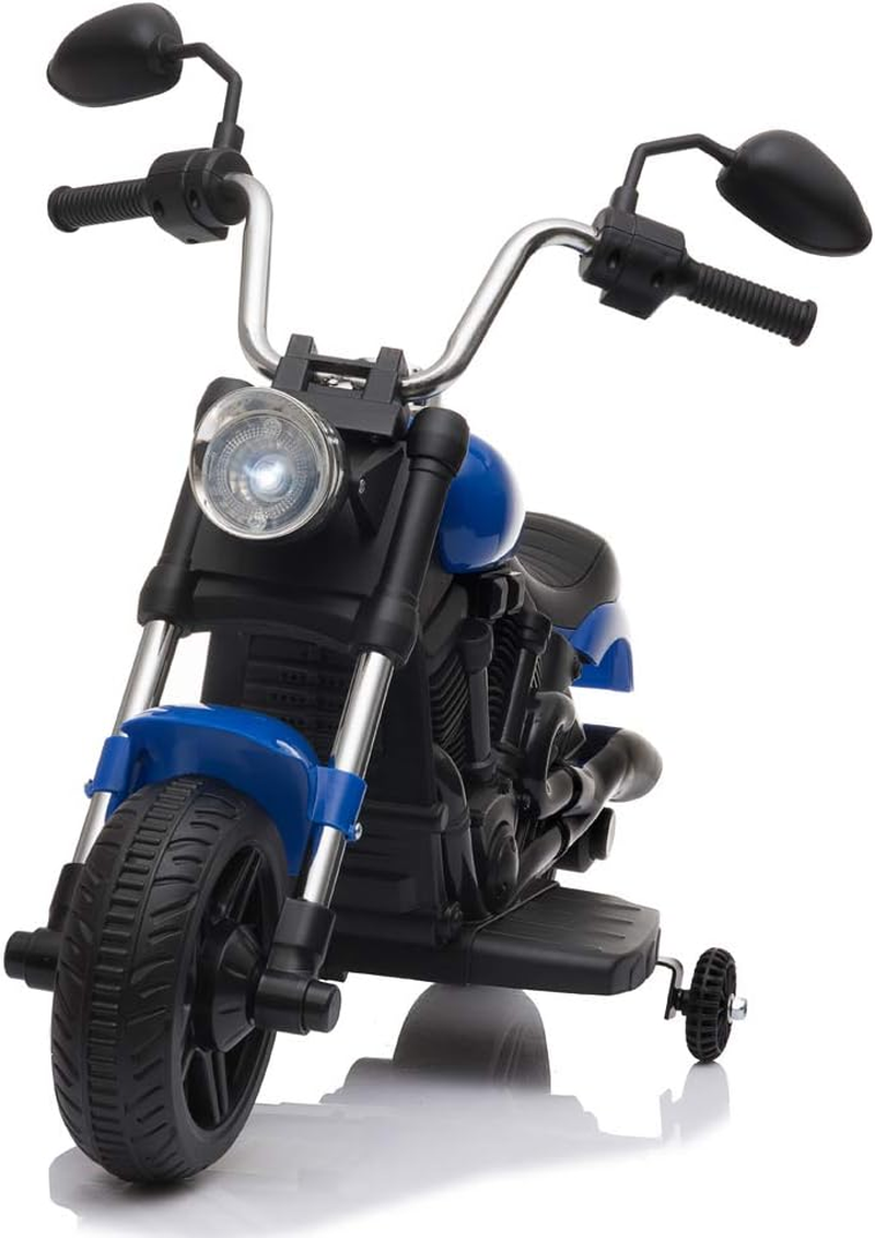 Rev Up the Fun: 6V Ride-On Motorcycle for Kids with Training Wheels