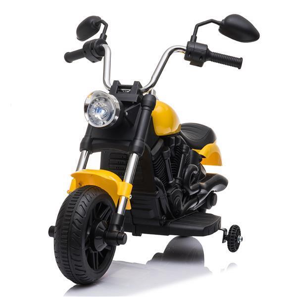 Rev Up the Fun: Electric Ride-On Motorcycle Toy with Headlights and Training Wheels for Kids