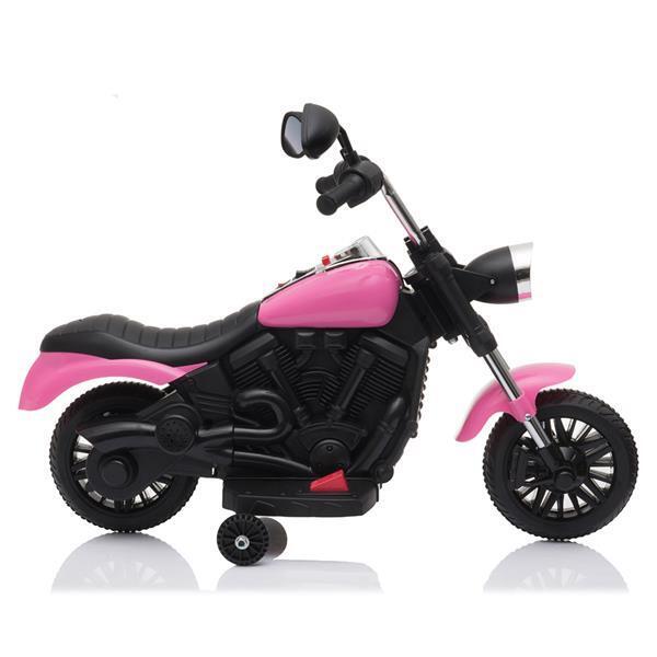 Rev Up the Fun: Electric Ride-On Motorcycle Toy with Headlights and Training Wheels for Kids