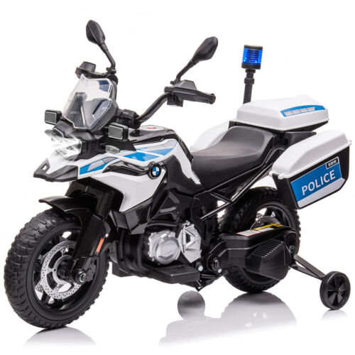 Rev Up the Fun with Our 12V Ride On Police Motorcycle for Kids - Featuring 2 Speeds, Music, and LED Lights!