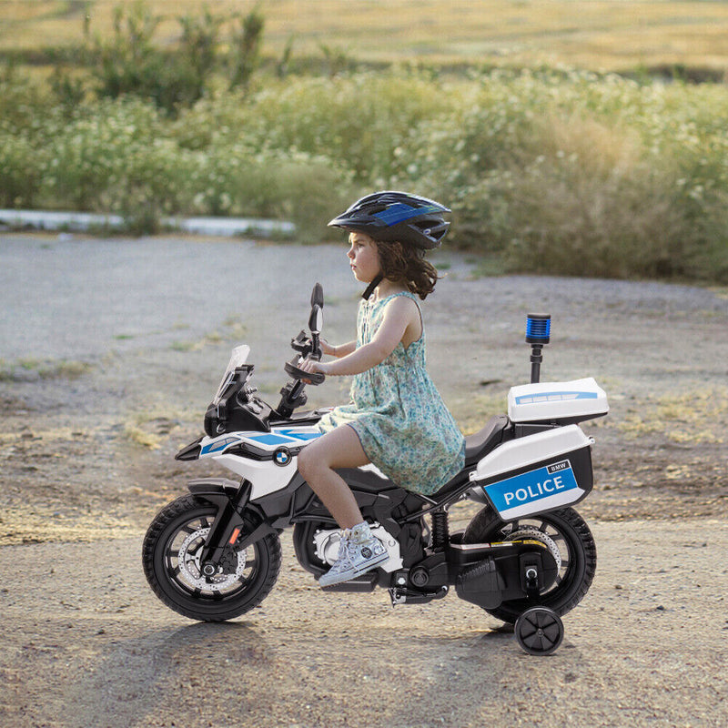 Rev Up the Fun with Our 12V Ride On Police Motorcycle for Kids - Featuring 2 Speeds, Music, and LED Lights!