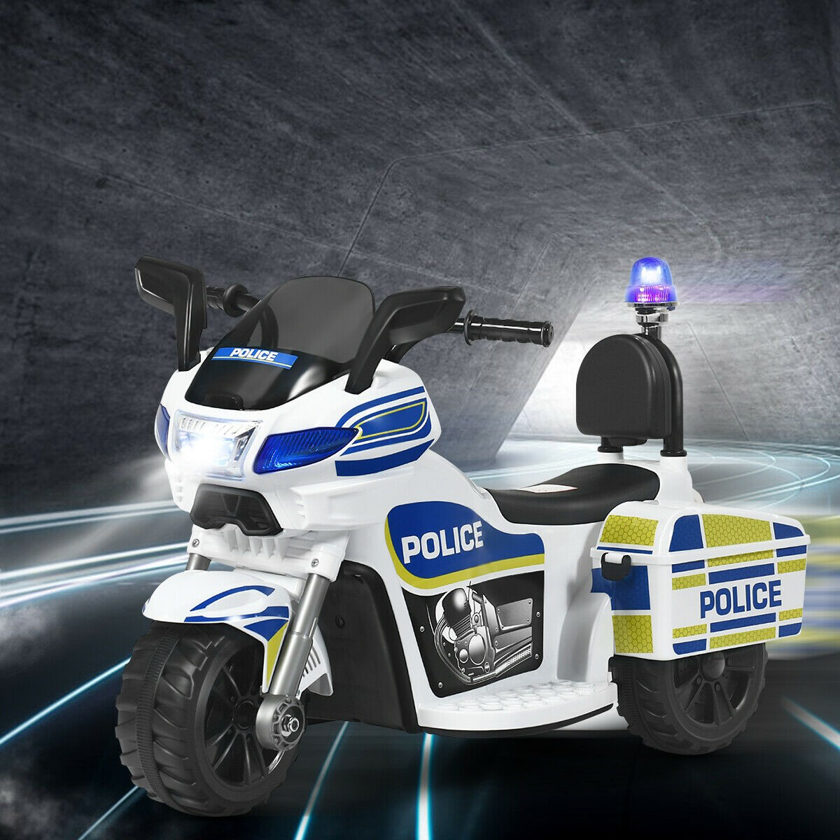Rev Up the Fun with Our 6V Electric 3-Wheel Motorcycle Toy for Kids - Complete with Sound Effects!