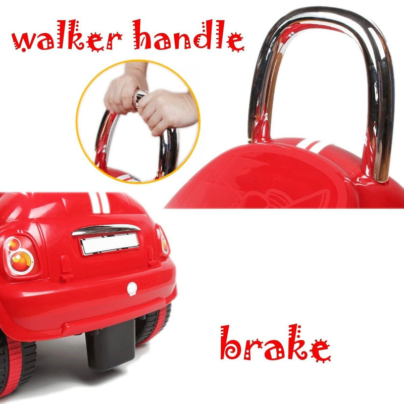 Rev Up the Fun with the Red Gliding Scooter Toy Car - Featuring Sound & Light Effects!