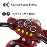 Rev up the Fun with this Red 3-Wheel Chopper Ride-On Toy for Kids - Featuring Reverse and Headlights!