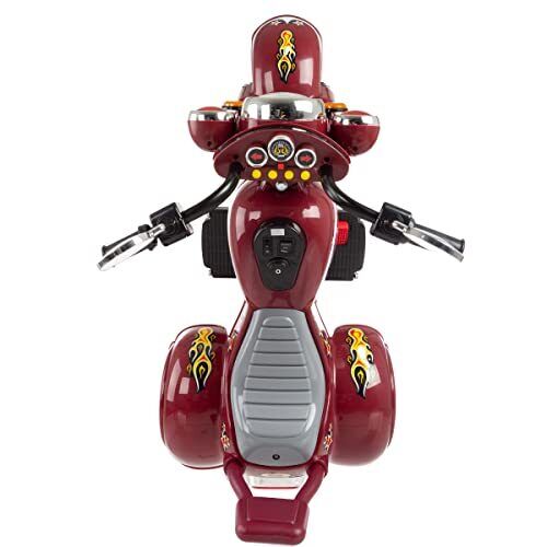 Rev up the Fun with this Red 3-Wheel Chopper Ride-On Toy for Kids - Featuring Reverse and Headlights!