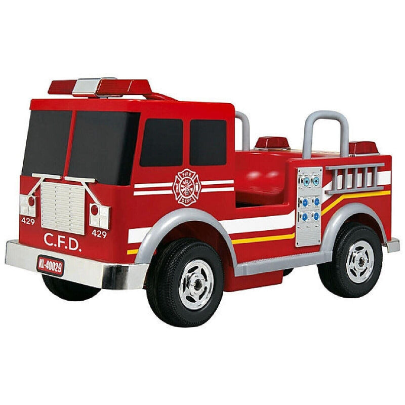 Rev Up Your Child's Imagination with the Kalee 12-Volt Firetruck Ride-On!