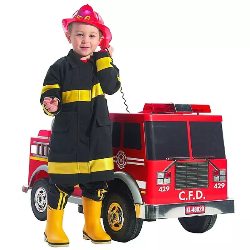 Rev Up Your Child's Imagination with the Kalee 12-Volt Firetruck Ride-On!