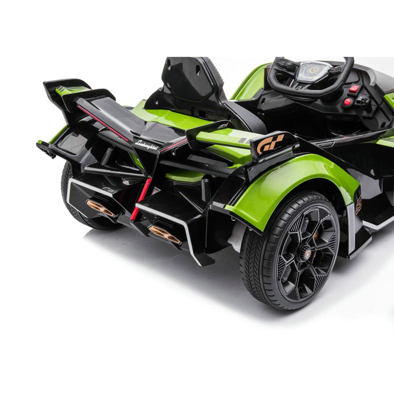 Rev Up Your Child's Playtime with the Lamborghini Gran Turismo V12 Vision Battery-Powered Ride-On Toy (Open Box)