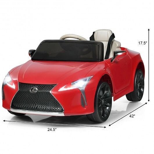 Rev Up Your Child's Playtime with the Lexus LC500 Licensed Remote Control Electric Car in Red
